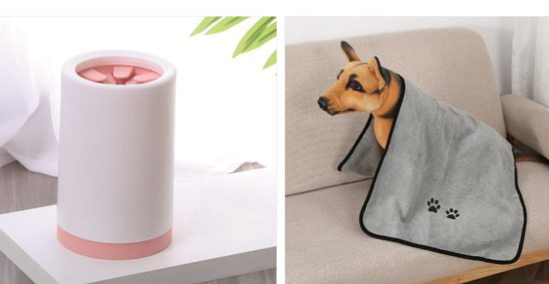 Tasstvätt rosa med exklusiv handduk – storlek L